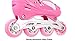 Girls Inline Skates Adjustable Rollerblades for Kids Girls with Illuminating Wheel the Premium Breathable Mesh Roller Skates w/ Double Secure Lock