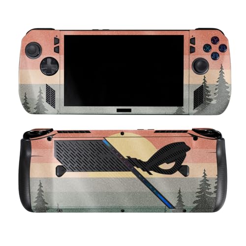 Glossy Glitter Skin Compatible with Asus ROG Ally X - Sunset Forest - Premium 3…