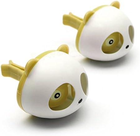 Car Air Conditioning Perfume Panda Eyes Freshener 1 Set (Brown)