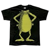 Dr. Seuss No Head Grinch Body Costume Black Adult T-shirt Tee