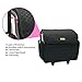 Everything Mary Black Stamped Rolling Sewing Machine Tote - Sewing Machine Case Fits Most Standard Brother & Singer Sewing Machines