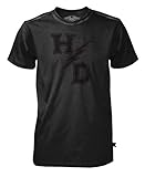 Harley-Davidson Men's Black Label H-D Lightning Bolt Short Sleeve Tee, Gray