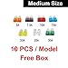 E-KYLIN Auto Standard Medium Size Blade Fuse 70pcs 5A 7.5A 10A 15A 20A 25A 30A Assortment Set for Car Truck Motor ATM Box, Add-A-Circuit Fuse Holder, APS ATT LOW PROFILE ATM LP FUSETAP