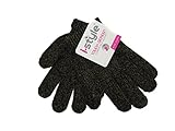 Girls Touch Screen Stretch Gloves with Lurex Sparkle Threads - Assorted Colors