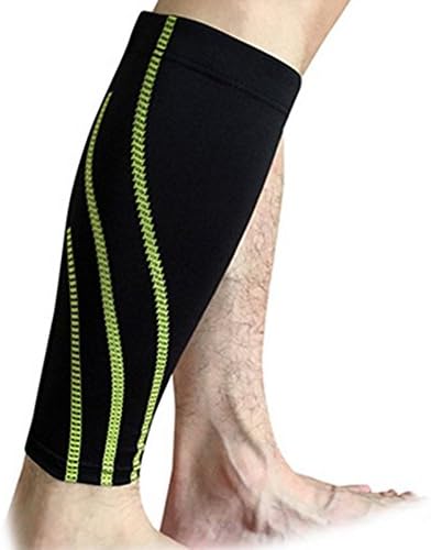 (2PCS) Football Pads Shin Guards Soccer Protective Leg Calf Compression Sleeves Sports Safety Cycling Running Fitness shinguards (Large, Black)