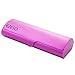 Aluminum Eyeglasses Case,EZESO Hard Shell Matte Elegant Frosted Slim Light Metal Spectacles Box For Small Frames (Purple)