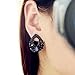 Keyzone 1 Pair Fashion Women Elegant Crystal Rhinestone Ear Stud Earrings Blue