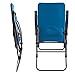 Timber Ridge Rocking Chair Folding Padded Patio Lawn Reclining Camping with Armrest and Side Storage Bag, Blue