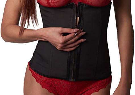 Happy Shapers Waist Shaper for Women, Zippered Faja Girdle Cincher Body Shapewear (X-Large, Black)
