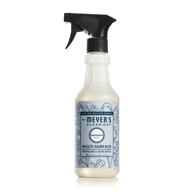 Mrs. MEYER'S Kitchen Set, Dish Soap, Hand Soap, and Multi-Surface Cleaner, 3 CT (Snowdrop)