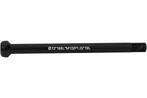 Quick Release Rear Fork Thru Axle, High Strength Aluminum Alloy, 168mm Effective Length, Compatible with 142x12 Thread, for B