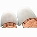GEOOT 1Pair Silicone Gel Toe Caps Soft Ballet Pointe Dance Athlete Shoe Pads for Girls Women (White)