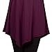 [DRSKIN] WS08 Women Handkerchief Hem Tank Tunic Top (L, Wine)