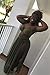 Kisscynest Women's Halter Cut Out Three Piece Swimsuit Coverup 3 Pcs Bikini Set with Cover Ups Skirt M Army Green