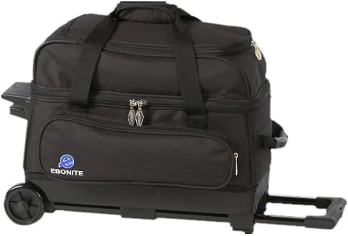 Ebonite Transport 2 Roller Bowling Bag- Black ()