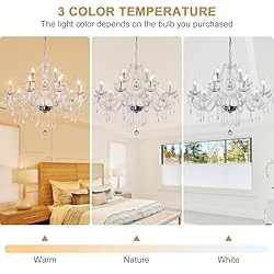 Baotree LIUMANG Modern Elegant 10 Lights K9 Crystal