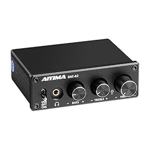 AIYIMA DAC-A2 DC5V Mini USB Powered DAC Audio Decoder Desktop Koptelefoonversterkers PC-USB / Coaxiaal /Optisch naar RCA…