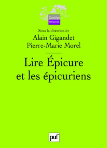 Lire Épicure et les épicuriens