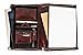 Time Resistance Leather Portfolio - A4 Document Folder - Italian Handcrafted Padfolio Organizer (Brown) - Gift Box Included