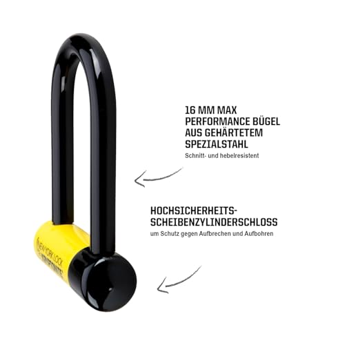 Kryptonite New York FAHGETTABOUDIT Mini Bügelschloss - Sicherheitsgrad 10/10, Anti-Diebstahl Fahrradschloss Hohe Sicherheit mit 3 Schlüsseln – 8,3 cm x 15,3 cm thumbnail 3