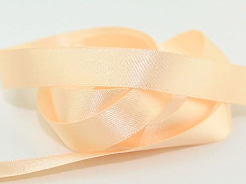 10mm Berisford Double Faced Satin Ribbon 71 Peach - per 20 metre roll