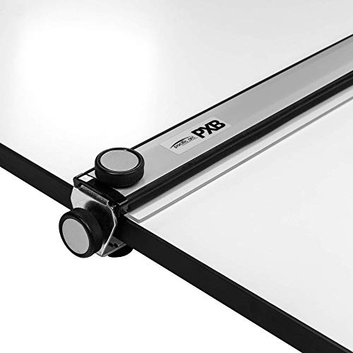 Pacific Arc Table Top Drawing Board with Parallel Bar, White, 30 inches