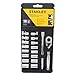 Stanley STMT74863 SAE and Metric Drive Mechanics Tool Set (18 Piece), 1/4