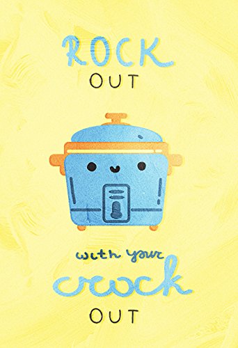 8 x 10 Rock Out with Your Crock Out Funny Food Pot Kitchen Pun Wall Decor Prints Poster