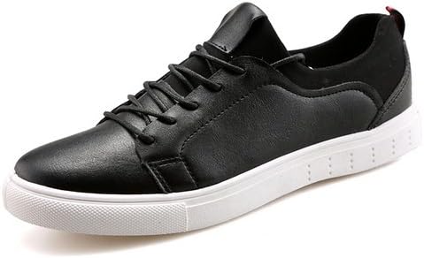 XLD Mens PU Leather Shoes,Outdoor,Walking Casual Shoes (40EU (7.5 (M) US Men), Black)