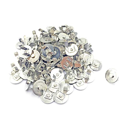 BALABALA 50 Sets 14mm Silver Tone Magnetic Buttons Snap Clasps for Handbag Purses Bags Clothes Leather Sewing Craft DIY - Thumbnail 3