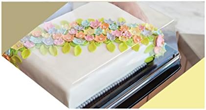 25-Pack; Elegant Plastic 1/2 Sheet Cake Container Bakery Catering Cake Platter 20x15x5.05