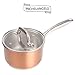 MICHELANGELO 1.5 Quart Saucepan with Lid Rose Gold, Stainless Steel Sauce Pan, Small Saucepan, 1.5 Quart Sauce Pot, Induction Compatible
