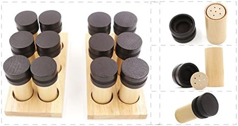 ZJKC Durable Wood Materail Baby Toys Montessori Sound Boxes Wooden Toys Sound Barrels Infant Early Head Start Training Educational Child Gift Montessori Scent Smelling Boxes Educational Toys