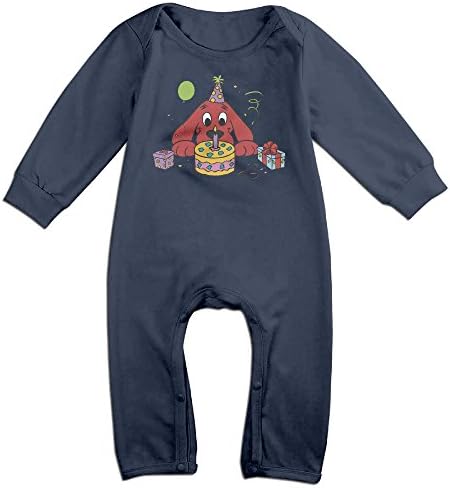 Baby Boys Girls Clifford The Big Red Dog Cute Short Sleeve Bodysuit Onesie Navy 12 Months