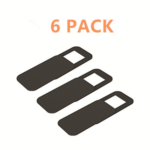 Webcam Cover, 0.027 inch Ultra-Thin Laptop Webcam Cover Slider Camera cover for Macbook Pro, Laptop, Mac, PC, Surfcase Pro, iPhone, Protecting Your Digital Life, 6 Pack