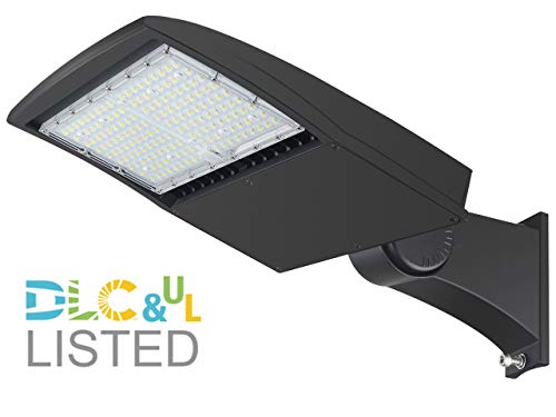 150W LED Parking Lot Light - 20500 Lumen Led Shoebox Pole Lights 5700K - Replaces 500W Metal Halide - LED Street light for Outdoor Area Lighting - Arm Mount - 100-277Vac(UL-Listed) - Thumbnail 7