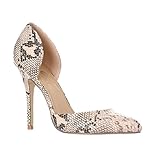 Riverberry Women's Nora Pointed Toe, Slip On D'Orsay Pump Heels
