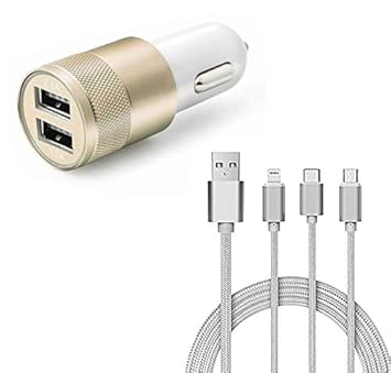 Drumstone 3 In 1 Multi Pin Charging Cable And Metal Amazon In