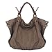 FXTXYMX Oversized Vintage Hobo Canvas Leather Tote Handbag Crossbody Shoulder Bag Purse for Women (Coffee)