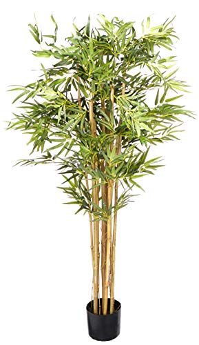 image for Nearly Natural 5' Bambusa Bamboo Silk Artificial Trees, 60 in, Green