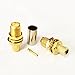 bestseller2016 10pcs SMA Female Jack RF Coax Connector with nut Crimp for RG58 goldplated Straight