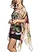 Zeagoo Womens Fall Floral Batwing Sleeve Beach Loose Blouse Tunic Tops (One Size, Purple Floral)