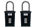 Secure-A-Key 6700W Select Access Key Storage Box with Set-Your-Own Combination Realtor Lock Box (Shackle Mounted 2 Pack)