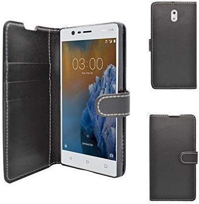 Mobile Phone Case Cover Compatible For Nokia 2 Wallet Flip Stand Card Slot PU Leather Magnetic Closure Case Cover In Black
