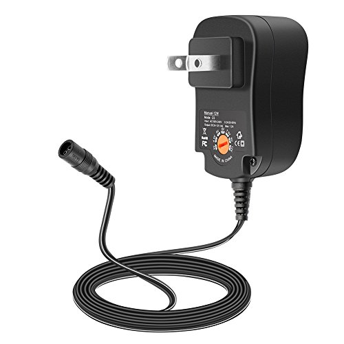 Aisilk Universal Muti-Voltage AC/DC Adapter 12W Switching Power Supply W/ 6 Adapter Plugs, Compatible with 3V 4.5V 5V 6V 7.5V 9V 12V Electronic Devices