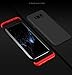 A Trading 3 in 1 Ultra-thin PC Hard Case 360 Degree Protective for Galaxy S8 Plus (Red+Black)