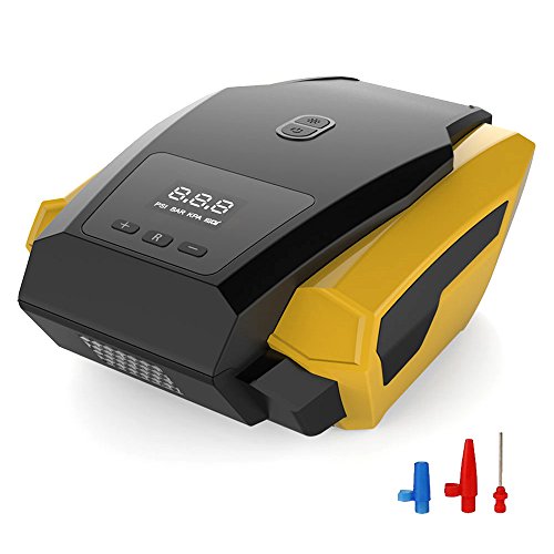 Auto Digital Tire Inflator,Portable Air Compressor Pump With Lighting,12V 150 PSI - Thumbnail 7