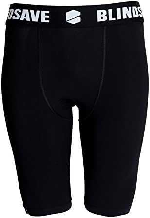 BLINDSAVE Compression Shorts (L, Black)