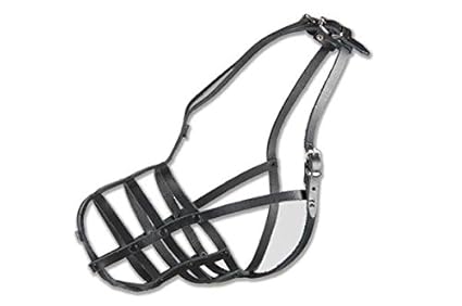 Maulkorb aus Leder für den Hund , großer Schäferhund Nr.14 Länge 13 cm Umfang 34 cm