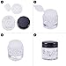 BENECREAT 10 Pack Luxury Mini Diamond Shape Loose Powder Bottle Empty Powder Case- Travel Cosmetic Glitter Powder Eye Shadow Powder Box Pots Bottles With Sifter and Lids